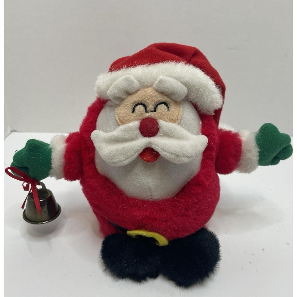 Vtg. Sonic Action Shaky Santa GAF Radio Shack Dancing Rings Bell Talks Christmas